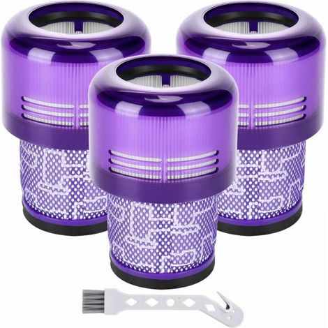 Filtres de Remplacement - Lot de 3 pour Aspirateur Dyson V11 Absolute Extra Pro Animal Torque Drive V15 Detect-aspirateur dyson