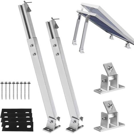 GENERIC-Staffa di Inclinazione del Pannello Solare, Luriseminger Staffa di Montaggio del Pannello Solare ad Angolo Regolabile, Supporta Pannelli Solari Fino a 350W (1/5)