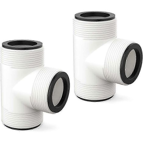 2 raccords à piston de 1,5 pouce pour tuyau de piscine hors sol - raccord en T pour tuyau de piscine (1/5)