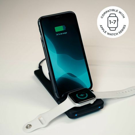 Caricabatterie Senza Fili KSIX Apple-compatible 15W (1/5)