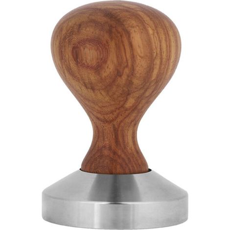 Tamper, Préparez du café Expresso sans Effort avec une Base Robuste en Acier Inoxydable et une Poignée Ergonomique en Palissandre, Idéal pour les Amateurs de café, Portable et Pratique (51MM) (1/5)