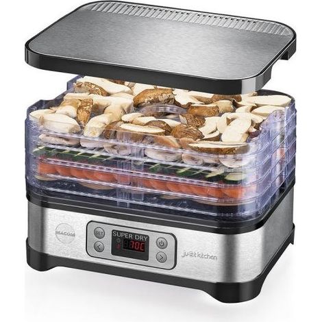Macom Superdry Schwarz, Edelstahl 450 W