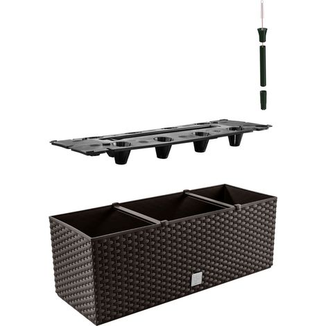 Blumentopf RATO Case 500, braun, CWS, mit Bewässerungssystem (1/5)