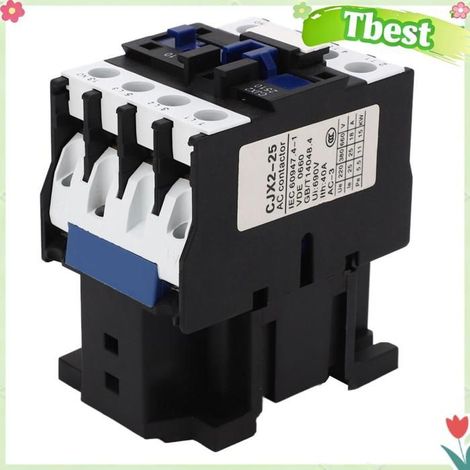 Contacteur AC, Contacteur Normalement 380 V 3P avec Contacts en Alliage D'argent pour le Contrôle électrique Industriel (1/4)