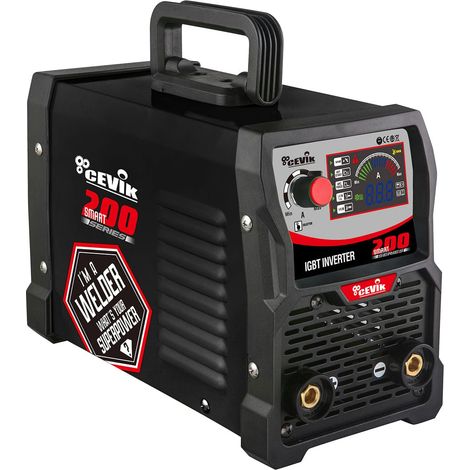 Soldador inverter CEVIK LED 200A MMA