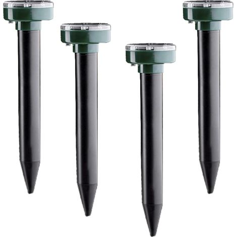 MINKUROW Bcc, 4 Piezas, Repelente De Ratones Con Energía Solar, Ip65, Repelente Ultrasónico De Ratones, Repelente De Roedores Para Jardín, Césped, Patio, Hierba Verde (1/5)