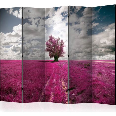 Paravent 5 Volets "Magenta Meadow" 172x225cm (1/2)