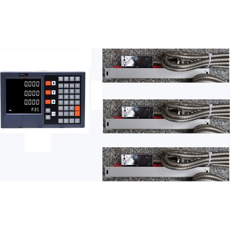 Échelle linéaire numérique Dro 2 axes 3 axes 2023 Kit de lecture numérique YH200-2 YH200-3 ensemble codeur linéaire échelle linéaire 5U 5V TTL for Machines WM180V pour la machine de tour de fraisage d (1/5)