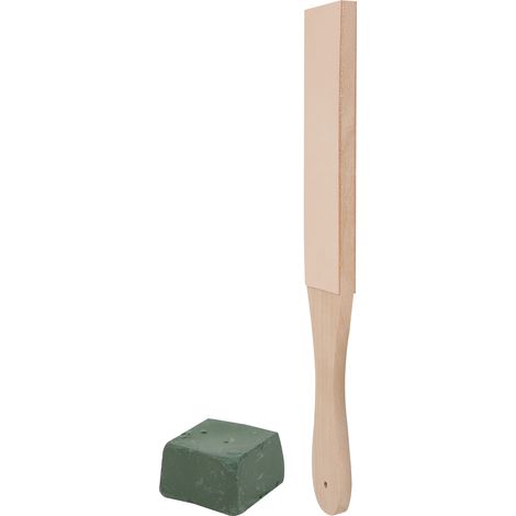 Lederpolierband, doppelseitiges Holzschleifband mit Polierpaste (1/5)