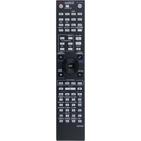 Télécommande de remplacement AXD7668 pour récepteur AV VSX-1123-K AXD7596 AXD7305 AXD7691 AXD7725 SC-57 SC-55 LX58 A/V (1/4)