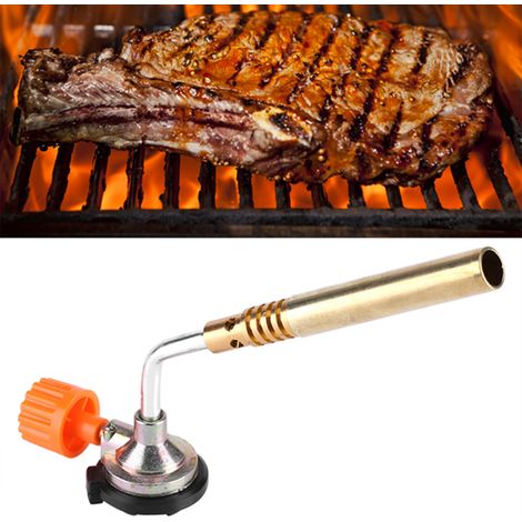 Chalumeau à gaz butane avec allumage manuel pour camping, soudure et barbecue, brûleur à flamme portable (1/5)