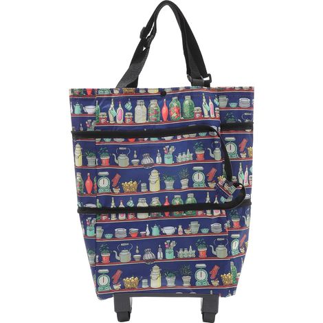 Einkaufswagen mit Doppelrädern und strapazierfähiger Canvas