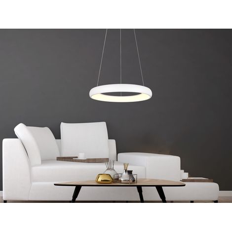 LED Pendelleuchte CARDONA groß Weiß, dimmbar & 3 Lichtfarben, Ø 62cm (1/5)