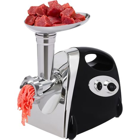 Electric Meat Mincer Grinder and Sausage Maker, 800W Food Grinding Mincing Machine Copper Motor, Stainless Steel, 3 Different Cutting Plates