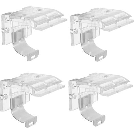 Un ensemble de 4 supports sans fil pour stores vénitiens avec clips métalliques, accessoires pour stores vénitiens, faciles à installer. (1/5)