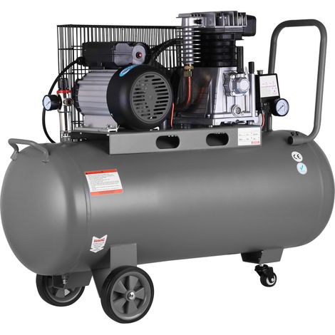 Compresor de aire profesional con certificado CE por correa, 200 litros 3 CV 8 Bares