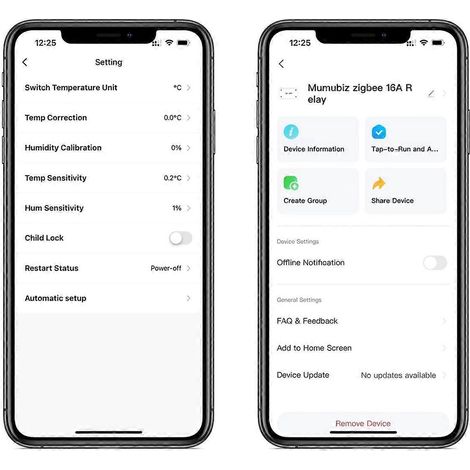 Für Tuya Zigbee Smart Switch mit Temperatur- und Feuchtigkeitssensor 16A--