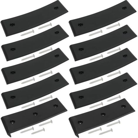 Patins de coulisses en ABS résistants pour remorque, bateau, avion, ski, remorque de 7,6 x 25,4 cm (1/4)