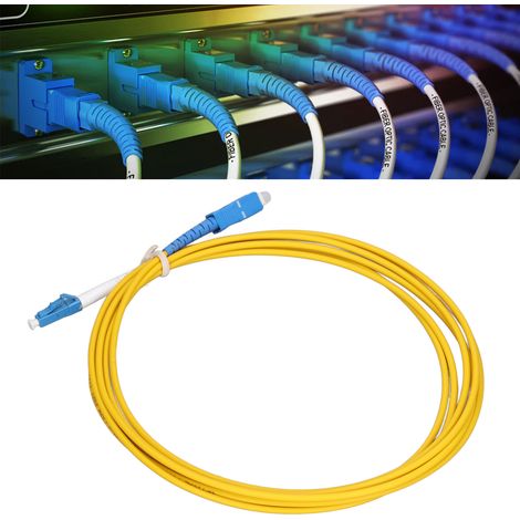 Neues halogenfreies Glasfaser-Verlängerungskabel BJ-UPC/SC-UPC/LC-SM-3M, Carrier-Qualität, raucharmes, halogenfreies (LSZH) Kabel, wird in 5er-Packs verkauft. (1/5)