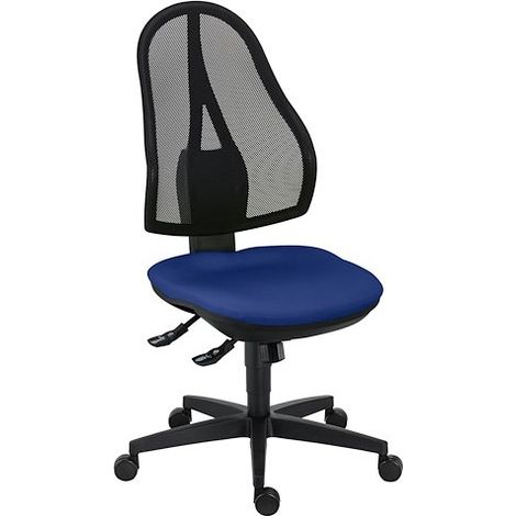 Chaise de bureau Open Point synchrone assise bleue (1/3)
