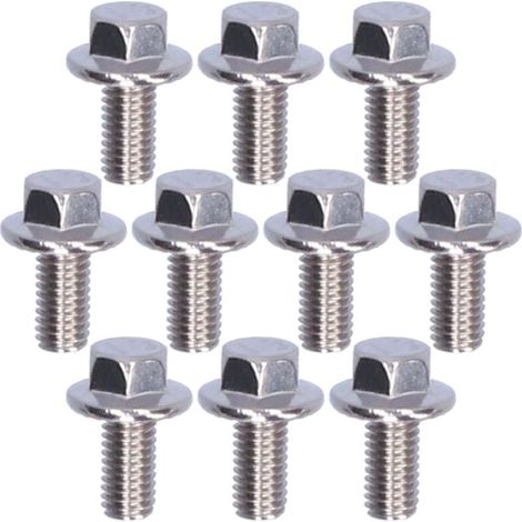 Lot de 10 vis à tête hexagonale à bride en acier inoxydable 304, accessoires M5, 10/12/16/20/25/30/35/40 mm, M5x10 (1/5)