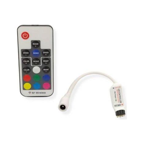 Mini Centralina Telecomando RF Dimmer Per Striscia Led 12V-24V RGB Wireless Controller Strip Light (1/2)
