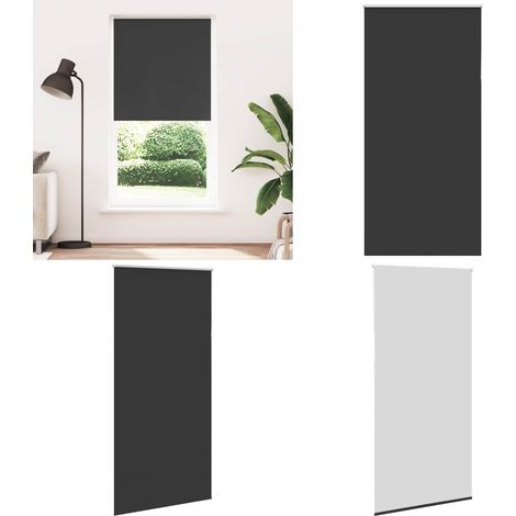 vidaXL Verdunkelungsrollo Schwarz 95x210 cm Stoffbreite 90,7 cm (1/5)