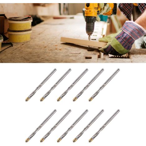 Foret hélicoïdal à queue droite avec insert en carbure de tungstène, queue de 4,2 mm (1/5)