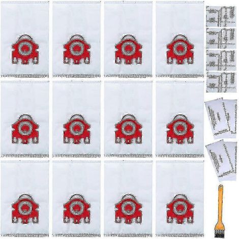 Packung mit 12 FJM Staubsaugerbeuteln für Miele Airclean 3D Efficiency (1/5)