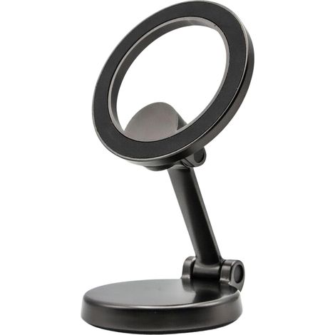 Soporte para teléfono móvil para coche para fijar al parabrisas o al salpicadero (negro)