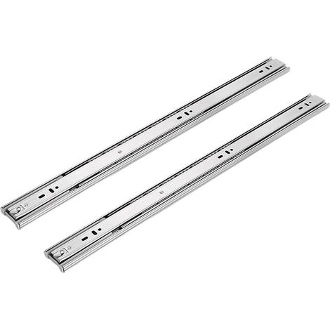 Glissières latérales pour armoires, 2 pièces, 10-20 pouces, butée de à (1/5)