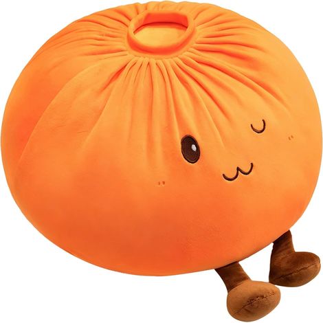 Oreiller en peluche en forme de chignon cuit à la vapeur, multi-usages en coton PP, lavable, pour enfants et adultes, décoration d'intérieur, canapé, lit (G) (1/5)