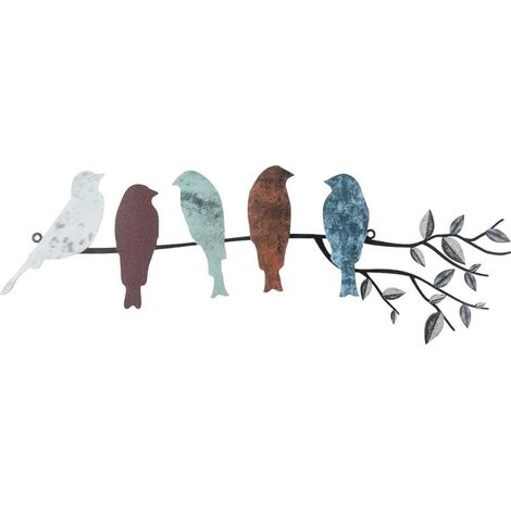 10 cm Décor mural métal coloré rustique, décoration murale intérieure extérieure maison (1/5)