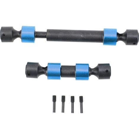 Arbre de transmission universel CVD en acier cannelé bleu pour Traxxas REVO 3.3, Summit E-REVO 2.0 - Pièce de rechange RC Center Drive Shaft (1/5)