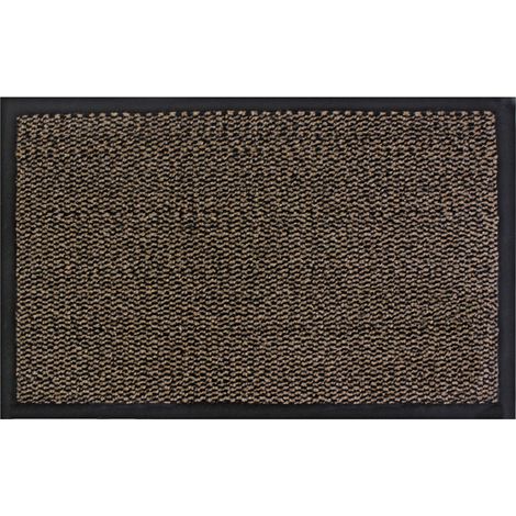 Heavy Duty Commodore Backed Barrier Door Floor Mat, 40x60cm, Brown (1/4)