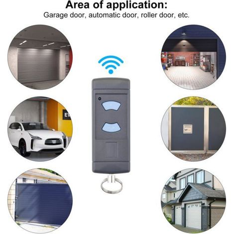 Télécommande 868 MHz porte garage Hormann HSM2 HSM4 HSE2 HSE4 HS1 HS2 HS4, portail Hands, compatible Lumiryn (1/5)