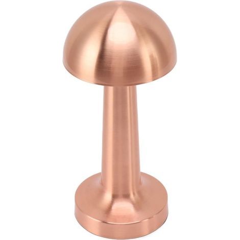 Lampada da tavolo/scrivania ricaricabile in metallo a forma di fungo con controllo touch, 3 modalità di illuminazione continua, luce notturna Art Déco con base antiscivolo (1/5)