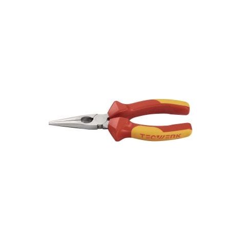 Alicate  de  punta  plana  L.160mm  Mangos  multicomponente  TECWERK (1/4)