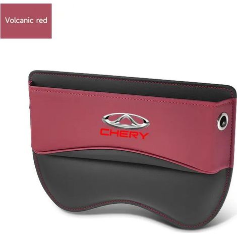Boîte de rangement en cuir rouge pour l'espace entre les sièges auto, avec poches de remplissage, pour Chery Tiggo 8, Arrizo 5 Pro, GX 5X, eQ7 et Chery Tiggo 7 Pro 2020. (1/5)