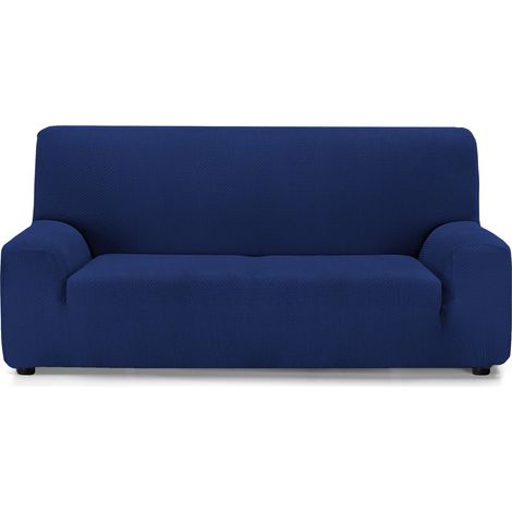 Housse de canapé élastique Polyvalente 3 Places Bleu Marine (1/5)