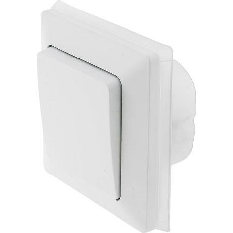 MILOS Interrupteur va-et-vient 23237, encastré, 10A/250V, IP44, blanc mat (1/2)