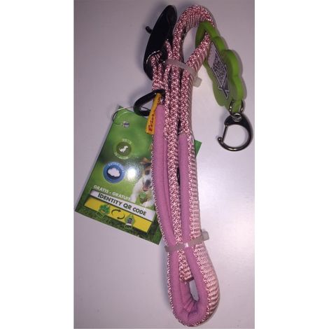 Extra-Soft Pink Dog Collar - Size XS-S 25-40cm - QR code - Friskies Purina