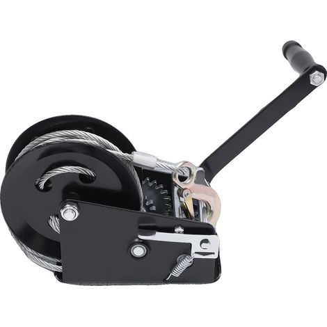 Treuil à main, force de traction de 3500 lbs, construction en acier durable, Câble 10M (1/5)
