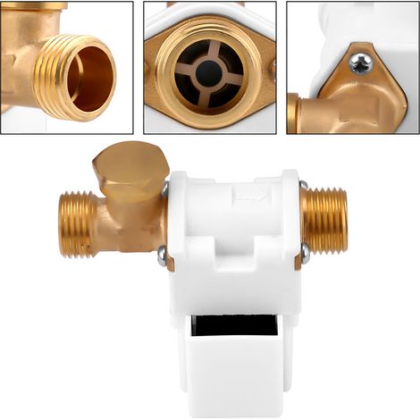 12V DC G1/2" Solar-Magnetventil für Wasser N/C Normalerweise geschlossen (1/5)