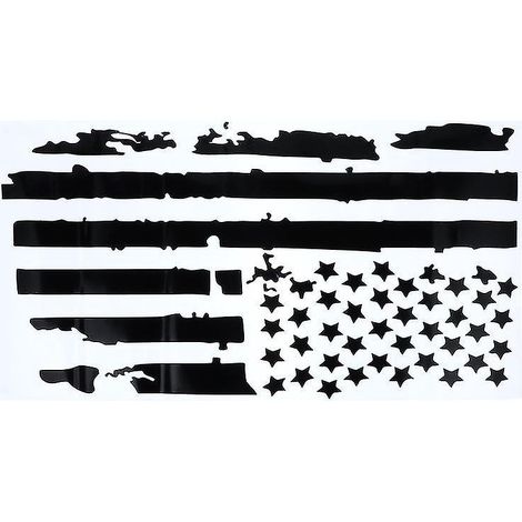 Stück Aufkleber mit amerikanischer Flagge (1/3)