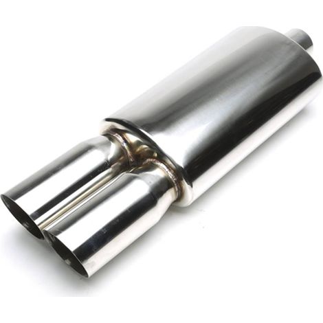 Silencieux arrière sport universel inox TA Technix 2 x 88 x 90mm oval /biseaute-27480609