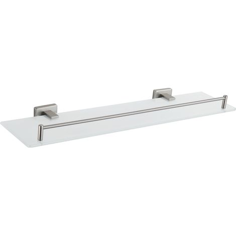 Mexen Arno estante de pared de vidrio, níquel cepillado - 7020737-97