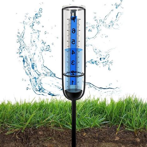 Filiyano-Pluviomètre de jardin solaire résistant au gel - professionnel et réglable en hauteur (1/5)