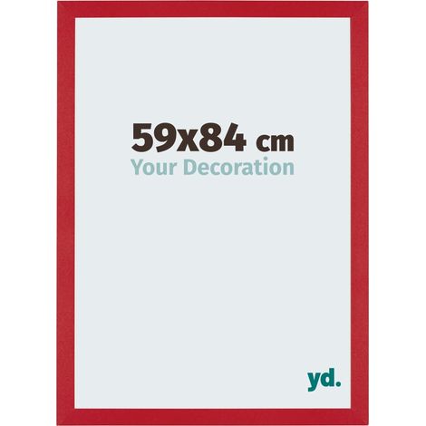 Cadre Puzzle 59x84 cm - Rouge - MDF - Mura. (1/5)