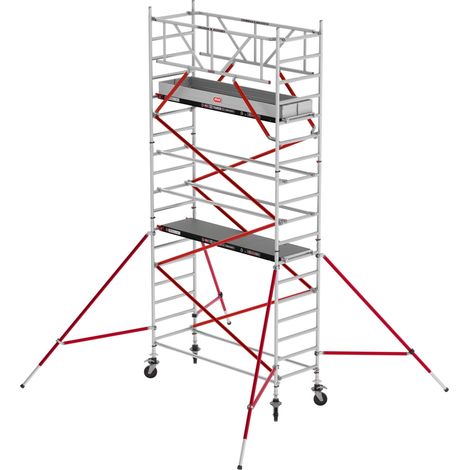 Altrex Fahrgerüst RS Tower 51 Plus Aluminium 0,90m breiter Rahmen mit Fiber-Deck Plattform 6,20m AH 0,90x2,45m
